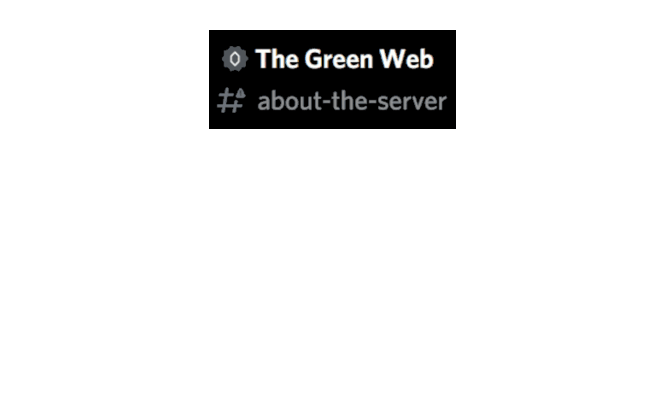 Animated Discord conversation in the about-the-server channel. Someone asks what the server is about. The reply: what the fuck is this room.